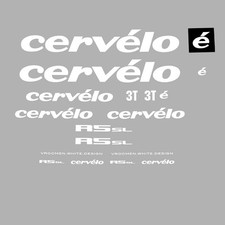 Cervelo R5SL bicycle decals, Sticker: Weiß N.12