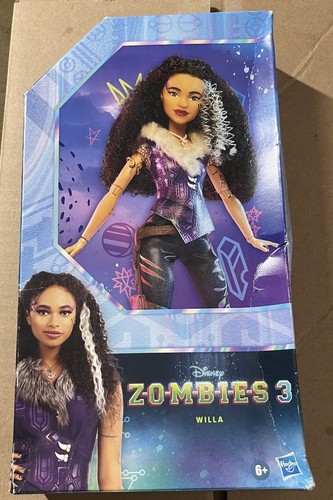 Zombies 3 Willa Fashion Doll - 12-Inch Doll with Curly Black Hair, Box Damage