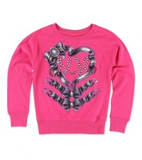 Metal Mulisha Girls Bow Em Crew Fleece Size M