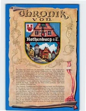 Postcard Chronik von Rothenburg ob der Tauber Germany