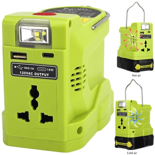 200W Power Inverter for Ryobi 18V Li-ion Battery Battery Adapter 120V 220V AC - Picture 10 of 12