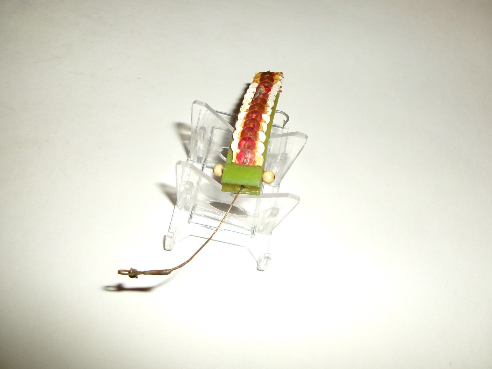 Vintage Unknown Folk Art (?) Lure Plastic Body w/ Sequences