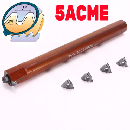 LathInternal Threading Insert 29° 5ACME Threading Boring Bar SVNR0025S22 - Picture 3 of 12