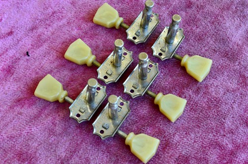 Vintage 1950's Gibson Kluson "Single Line" Tuner Set, Original Tips! Les Paul 52 - Picture 14 of 23
