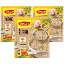 Sopa instantánea Winaria ZUREK (Centeno agrio) 3 piezas/9 porciones Hecha en Polonia ENVÍO GRATUITO