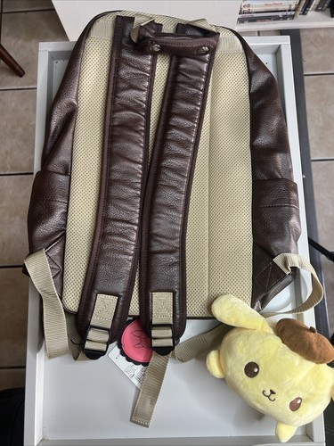 Rare NWTCrystal Ball Pompompurin X Kunika Brown Leather Backpack Max Sanrio 2016 - Picture 6 of 24