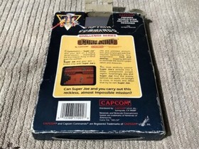 COMMANDO BY CAPCOM FOR NINTENDO NES WITH BOX GOOD CONDITION Ships Free!!