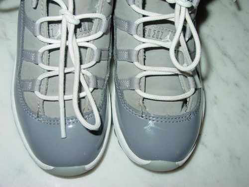 2021 Nike Air Jordan Retro 11 "Cool Grey" White 378040-005 Shoes! Size 10C - Picture 7 of 14