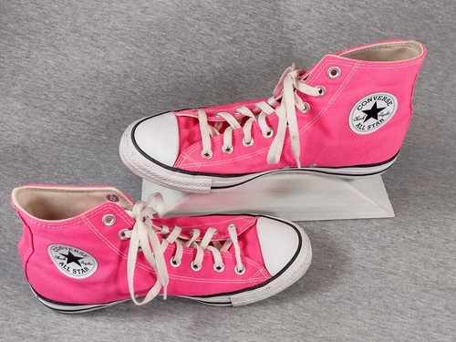 Converse All Star Chuck Taylor High Top Sneaker Shoes Mens 8.5 Women's 10.5 Pink - Picture 2 of 13