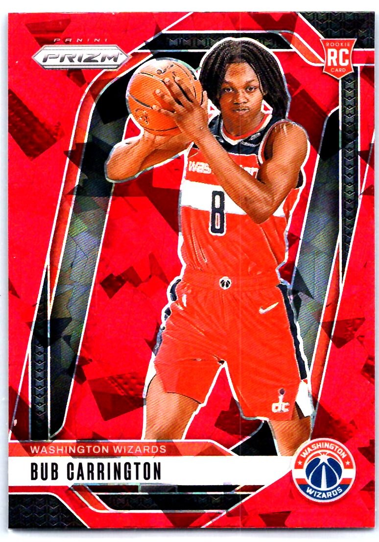 2024-25 Panini Prizm #244 Bub Carrington Prizms Red Ice