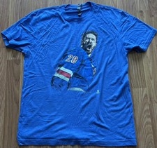 New York Rangers Chris Kreider Graphic Blue T-Shirt Size Large