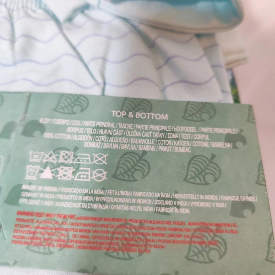 Animal Crossing New Horizons X Primark Pijama/Pijama Reino Unido 4-6 Nuevo con Etiquetas Nuevo Regalo Foto 4 de 4