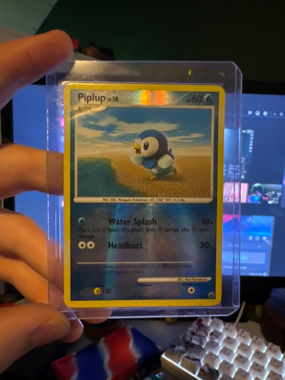 Piplup 71/100 Majestic Dawn Reverse Holo Lightly Played