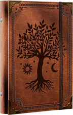 PU Leather A5 Binder 6 Ring Refillable Journal Cover No Refill Paper A5 Planner