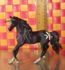 Display figure, Unicorn, Purple and Silver unicorn/horse, 4"h by 6"L by Schleich