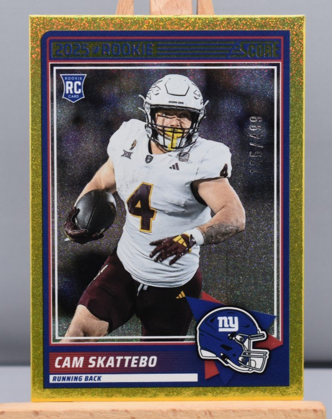 Cam Skattebo /499 GOLD DOT FOIL ROOKIE 2025 Score Football New York Giants #1 RC