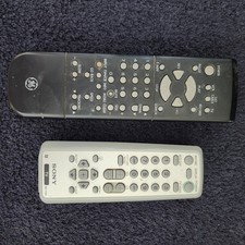 GE VSQS1495 Pre-Owned VCR Remote Control, Sony Silver TV Vintage Remote Control