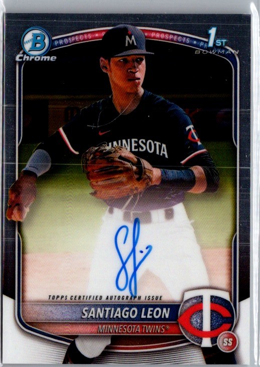 2025 Bowman Chrome #CPA-SL Santiago Leon Prospect Autographs