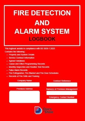 Docs-Store Fire Detection and Alarm System Logbook (Taschenbuch) (US IMPORT)