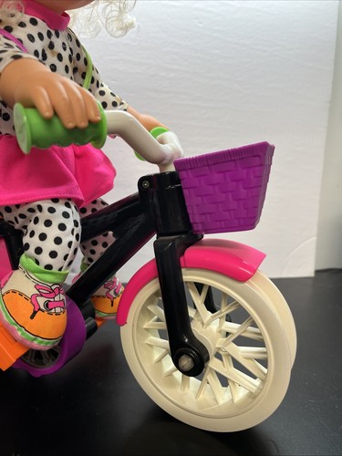 VINTAGE 1991 KENNER STACY TWO WHEELER DOLL BIKE-TRAINING WHEELS Retro G1 - Picture 2 of 11