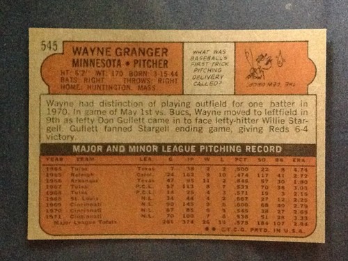 1972 Topps Pick a Card Complete your Set VG-NM-MT #449- 656 9/2025 NEW LISTING - Picture 172 of 380