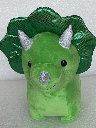 Plush Green Dinosaur Toy Stuffed Animal 8" Tall - Picture 8 of 11
