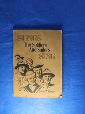 1918 Songs The Soldiers And Sailors Sing Paperback Booklet Lyrics Sheet Music