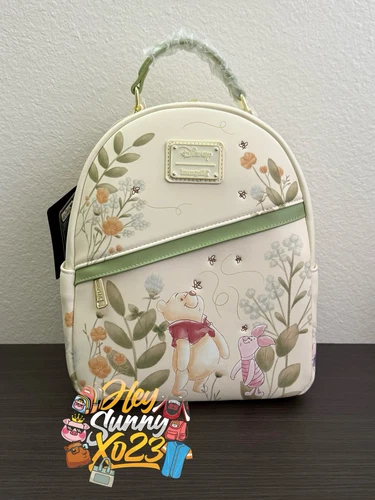 Loungefly Disney Winnie the Pooh and Piglet Botanical Mini Backpack