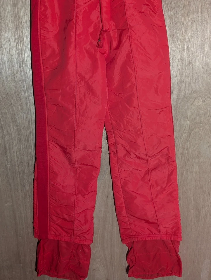 topher snow bib kids size 12 juniors zip up overall ski suspenders red Foto 3 de 4