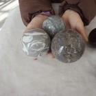 9.3LB 8Pcs A Set Of Natural Quartz Crystal Jasper Sphere Ball Polished Healing — photo 9