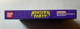 Monster Party Nintendo NES Game Box - Excellent Condition- No Game Or Manual