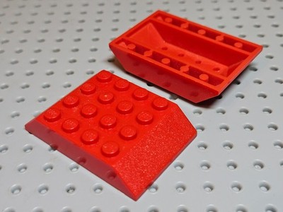 Lego Schräge 45° 6x4 doppelt [32083] rot x2