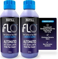 IFLO 36 oz Automatic AC Drain Line Cleaner Refill HVAC Maintenance LOT OF 2