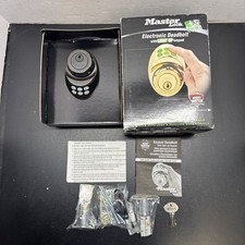 Master Lock Electronic Deadbolt Aged Bronze D...