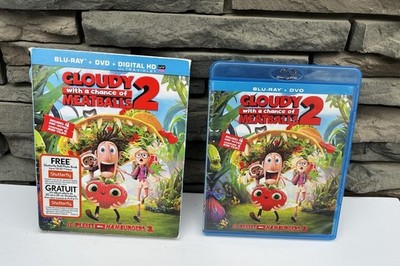 Cloudy With A Chance Of Meatballs 2  Blu-ray + DVD W/ Slip Bill Hader Anna Faris