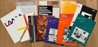 Collection of Vintage IBM Brochures Booklets Ephemera 1950s to 1980s