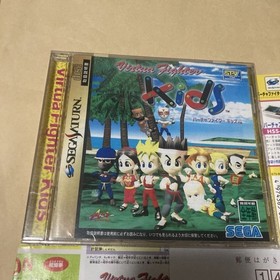 SS Sega Saturn irtua Fighter Kids obi postcard etc. SEGA SATURN software