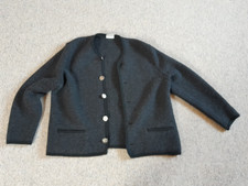 56 58 3XL Wolljanker Stapf Strickjacke 100% Schurwolle Trachtenjacke Wollweste