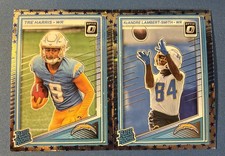 2025 Donruss Optic Football Tre Harris & Lambert-Smith Stars Prizm Rated Rookies