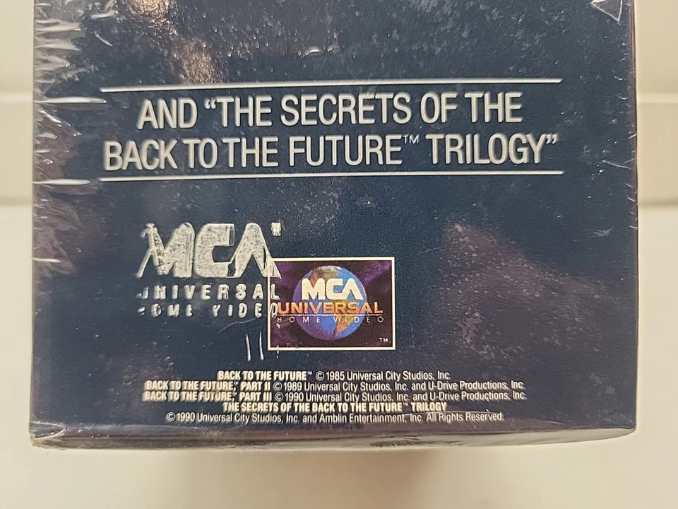 Back to the Future Trilogy & Secrets (VHS, 1991) MCA Watermarks - Box Set - NEW - Image 2 of 4