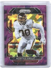 2021 Prizm #214 Montez Sweat Purple Cracked Ice /225 SP Bears Commanders