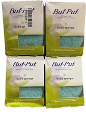 4/buf-puf body sponge tear drop scuffed box
