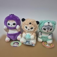 Mofusand Plush Toy Set of 3 15cm Collectible Characters Kids Gift