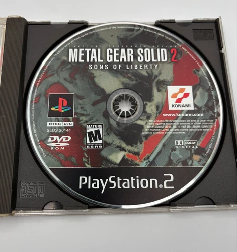 Metal Gear Solid 2 Sons of Liberty (2001) PS2 Loose Disc Only - Free Shipping!