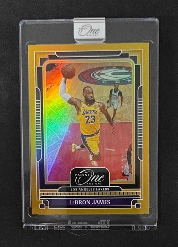 6/10 JSY# 1/1 2024-25 Panini One And One Basketball Lebron James #4 Gold Lakers