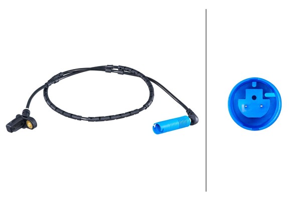 Sensor Raddrehzahl Hinten Hella 6PU 010 039 761 FÜR BMW Raddrehzahlsensor-image