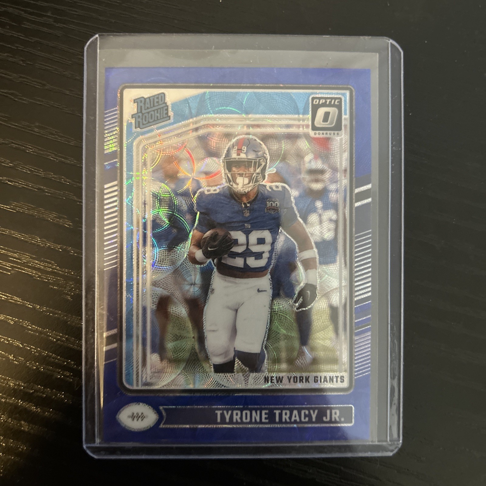 2024 Panini Donruss Optic - Rated Rookie Tyrone Tracy Jr. #259 Blue Scope Prizm