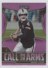 2021 Panini Playoff Call to Arms Pink Prizm Derek Carr #CA-DCA 00em
