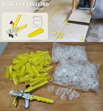 DGSL Tile Leveling System with Tile Plier 200-Piece Tile Spacers Clips & Wedges