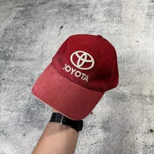 00s Vintage Toyota Japanese Racing Red Cap Hat Faded Os size Streetwear